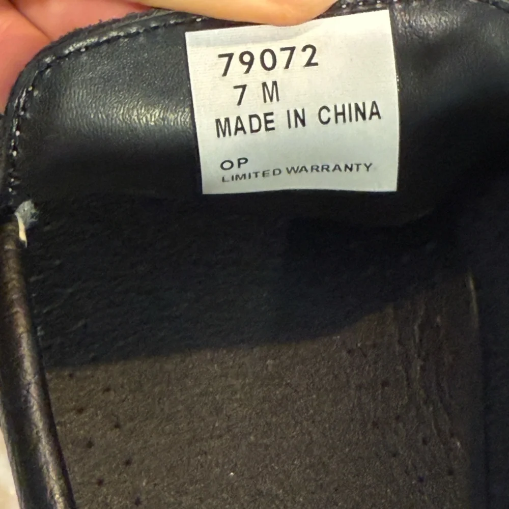 Men’s FOOTJOY Club black leather loafers golf shoes. Size 7